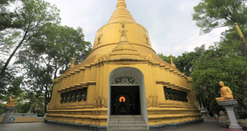 Golden Stupa, Giant Buddhas, and Major Zen Vibes!  Vietnam’s Thien Lam Pagoda in Hue Stands Out With Its Stunning Buddhist Architecture