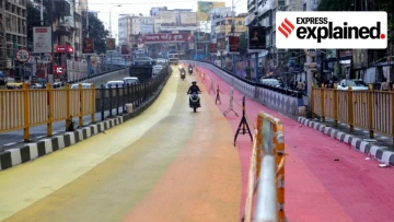 Kolkata’s Flyovers Got A Rainbow Glow Up, But Bikers Got A ‘Slip And Slide’ Experience