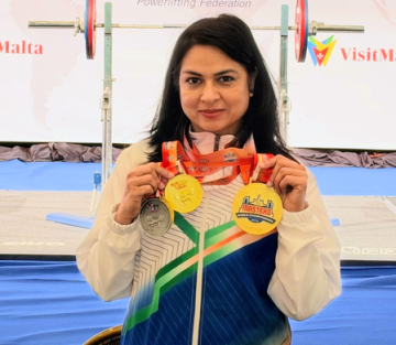 IRS Officer by Day, Powerlifting Champion by Night: Ekta Bishnoi Strikes Gold Three Times