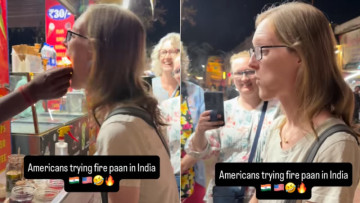 “It Tastes Like Fire!” American Woman’s First Fire Paan Bite Has the Internet Talking