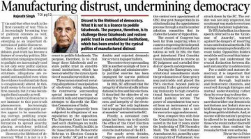 POV: Post-Truth Politics is Taking Over India, and Democracy Needs Us to Protect Trust! 🗳️🔥