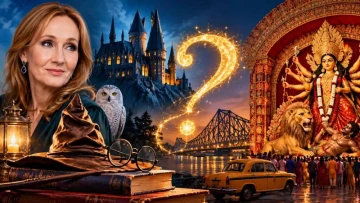 Hogwarts Meets Durga Puja, But Trouble Looms! Kolkata’s Harry Potter-Themed Pandal Sparks a Legal Battle Over Its Magical Setup ⚖️