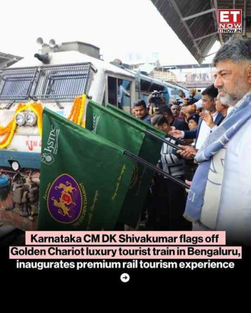 Karnataka CM DK Shivakumar Just Dropped the Ultimate Luxury Train Vibe in Bengaluru! 🚆✨