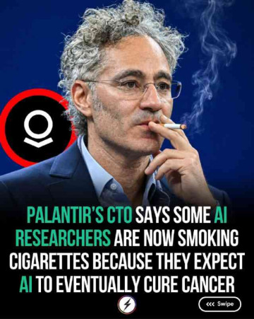 🚬 AI Will Cure Cancer Anyway? Palantir CTO’s Wild Take on Researchers Smoking 👀