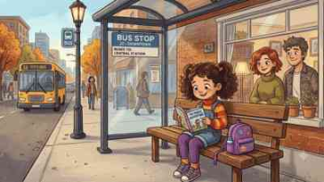 When a Bus Stop Has No Bench, Kindness Steps In! Florida Couple Surprises Schoolgirl With a Seat, Books and Snacks