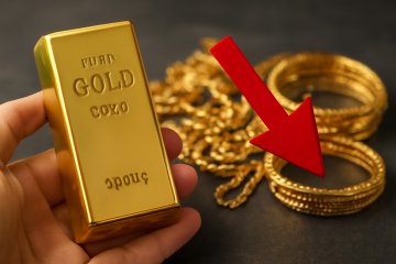 Gold prices see a decline for the second consecutive day across various cities, including Delhi, Lucknow, and Patna, impacting 24 to 18-carat rates.
