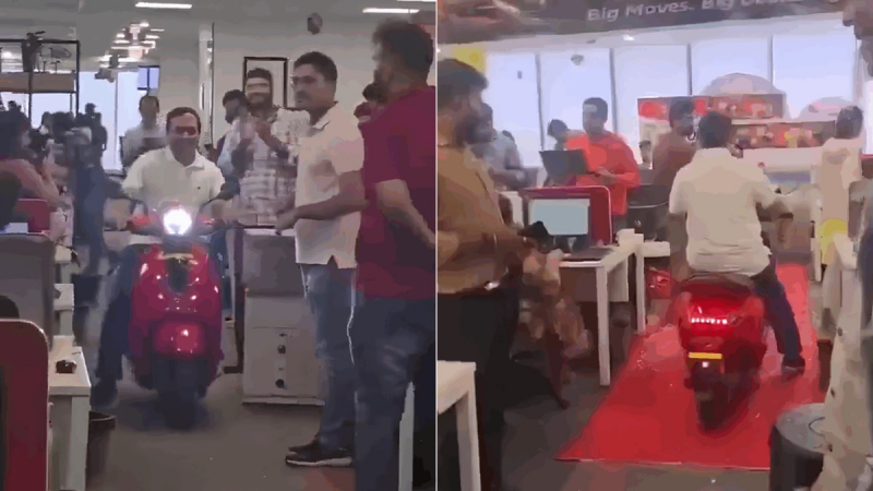 Bengaluru CEO Rides Scooty Inside Office To Celebrate 'Amazing Quarter'; Internet Isn't Impressed, Calls Company 'Lutera'