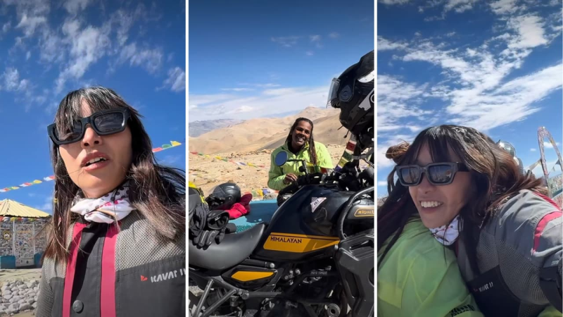 Sikkim Biker Meets Kerala Rider At Umling La, Their Emotional Moment Goes Viral