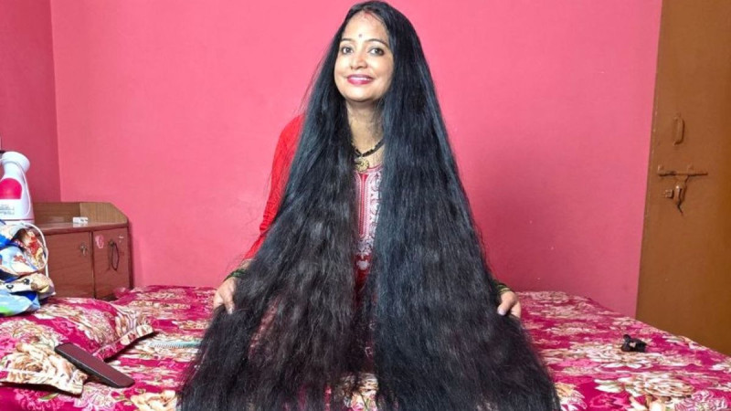 Uttarakhand woman turns years of hair growth into Guinness World record with nearly 9-foot-long growth | Viral