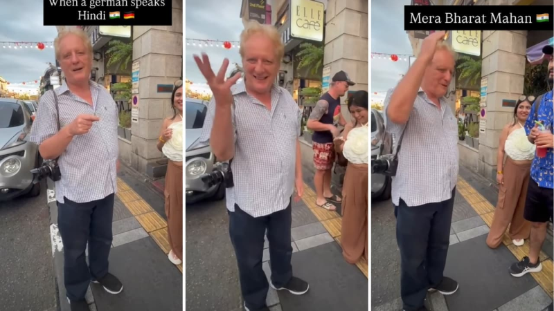 'Maa Kasam' To 'Mera Bharat Mahaan': German Tourist's Hindi Leaves Indians Amazed