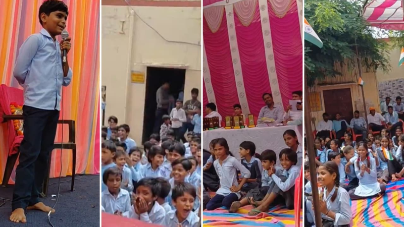 'If Fees Increase, Give Us Kaju Katli': Boy's Hilarious Independence Day Speech Over '2-Laddoo Rule' Goes Viral