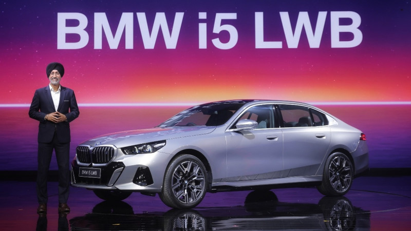 BMW i5 Long Wheelbase bookings open in India; first locally produced electric sedan
