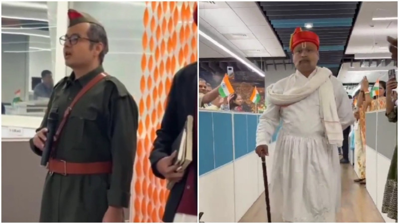 Employees bring Indian history to life at Independence Day office celebration
