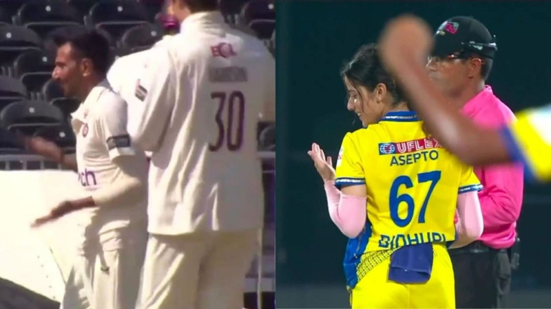 Yuzvendra Chahal faces BACKLASH for recreating Medhavi Bidhuri's '6-7' viral celebration