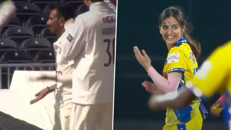 Yuzvendra Chahal Joins 6-7 Trend As He 'Copies' Gen Z Medhavi Bidhuri's Celebration