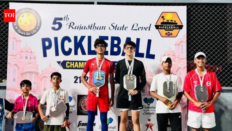 Jaipur teenager Aaditya Chandrawat shines at 5th Rajasthan State Pickleball Championship
