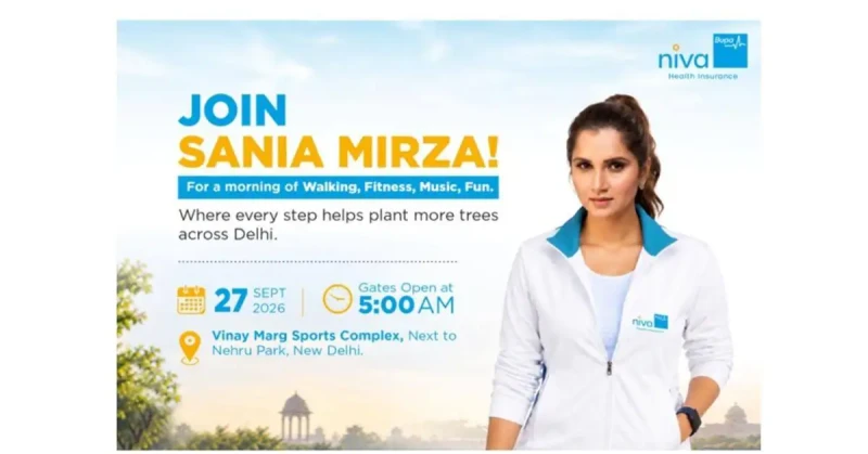 Sania Mirza to Lead Delhi’s ‘Walk for Healthy Cities’ on September 27