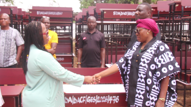 South Tongu Assembly presents 500 dual desks to Basic schools - The Herald ghana