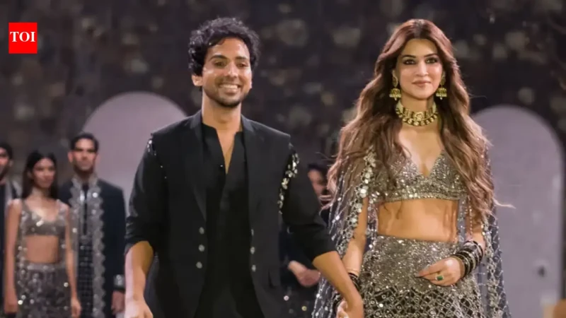 🖤 Bridal Pastels Who? Kriti Sanon Brings Dark Glamour to Indian Couture ✨🔥