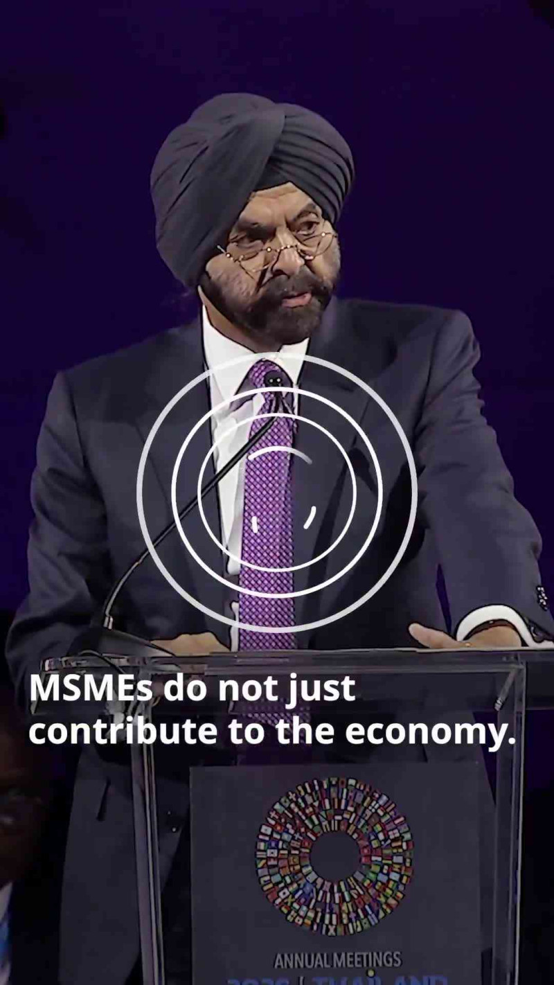 Ajay Banga Drops Mic on MSMEs, Proving Small Businesses Literally Run the Global Economy! 🌍💼